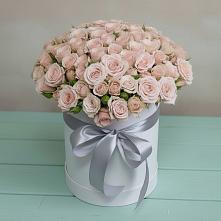 Цветочная композиция из Розы в шляпной коробке в Пензе