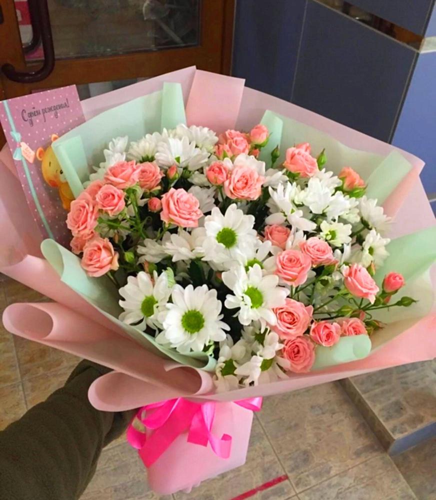 Букет цветов из: Розы и Хризантемы в Пензе