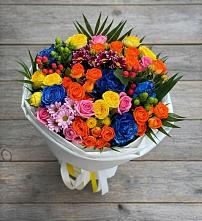Букет цветов из:  Розы и Хризантемы в Пензе