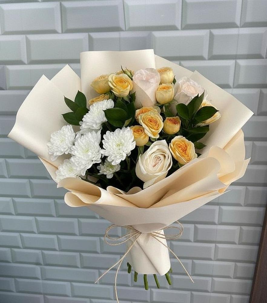 Букет цветов из: Розы и Хризантемы в Пензе