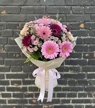 Букет цветов из:  Герберы и Хризантемы в Пензе