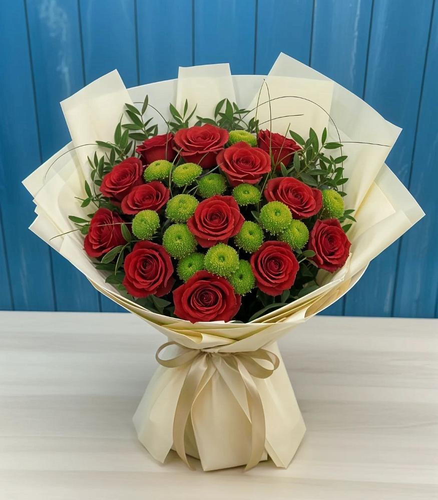 Букет цветов из: Розы и Хризантемы в Пензе