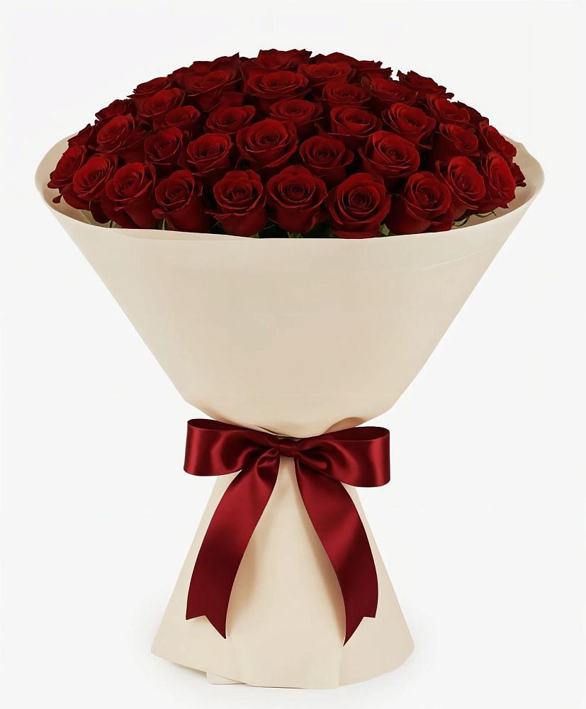 Букет 101 Бордовая роза Блэк Бакарра в Пензе