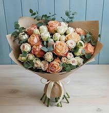 Букет цветов из:  Альстромерии и Розы #REPLACE_PRED# Пензе